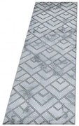Dywan ekskluzywny Naxos mozaika szaro-brązowy 80 cm x 250 cm