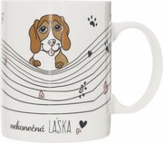 Orion Kubek ceramiczny Nieskończona miłość Pies, 0,35 l + prezent Skarpetki