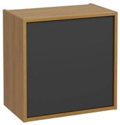 Szafka łazienkowa ERIN 1D 50x50cm dąb karmel/czarna STRAMA