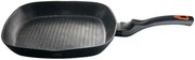 Patelnia grillowa z silikonowym uchwytem typu soft touch D7-S69