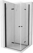 Mexen Lima Duo kabina prysznicowa składana 100 x 100 cm, transparent, czarna - 856-100-100-70-00-02