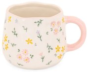 Kremowy kamionkowy kubek 375 ml Ditsy – Sass &amp; Belle