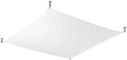 Biały nowoczesny plafon z tkaniny 140x140 cm - 4X EX660 M8-C85