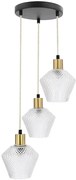 Nowoczesna lampa wisząca z trzema punktami światła - 18X połysk D272 W4-A81