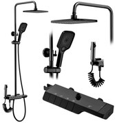 Zestaw PRYSZNICOWY z Termostatem REA ROB Czarny