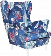 Fotel uszak skandynawski Ari Print Family Meble