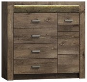 Komoda z szufladami jesion ciemny E4-S65