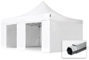 TOOLPORT 5x5 m Namiot Ekspresowy PROFESSIONAL Alu 50 mm, ze ścianami bocznymi, bez okien, biały - (581989)