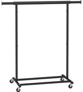 Mobilny wieszak stojący LINEA czarny