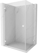 Mexen Lunar-B L kabina prysznicowa uchylna lewa 75 x 70 cm, transparent, biała - 832L-075-070-20-00-L