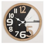 Zegar ścienny 1xAA śr. 59,5 cm beżowy/czarny