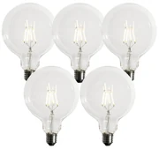 Zestaw 5 ściemnialnych żarówek LED E27 G125 5W 450 lm 3000K