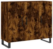 Komoda na czarnej podstawie przydymiony dąb D6-L74