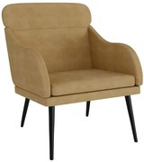 Welwetowy brązowy wypoczynkowy fotel A9-N80