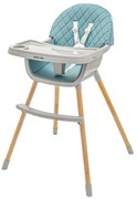 Baby Mix Krzesełko do karmienia Freja wooden, zielony