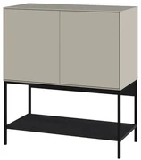 Czarno-kremowa szafka 80x90x40 cm Amira – Marckeric