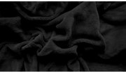 PrzytulneMieszkanie.pl Prześcieradło z mikropluszu 180x200 cm czarne