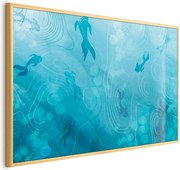 Plakat Japoński staw 30x21 cm z ramą złotą bez marginesu ARTGEIST B