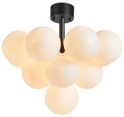 Markslöjd 107913 - Przysufitowy żyrandol MERLOT 13xG9/20W/230V śr. 56 cm biały/czarny