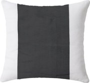 Bawełniana poszewka na poduszkę TIRSO POLY 45x45 cm, szaro-biała