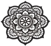 Drewniana rzeźbiona dekoracja ścienna Mandala, 35 x 35 x 1 cm