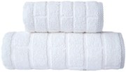 Ręcznik bawełniany Greno BRICK 50x90 biały GRENO