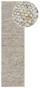 Kremowy chodnik z mieszanki wełny tkany ręcznie 60x230 cm Minerals – Flair Rugs