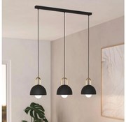 Eglo 99694 - Żyrandol na lince CALMANERA 3xE27/40W/230V czarny