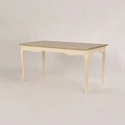 Stół 160x78x80 cm Kremowo jasnobrązowy Pesaro PE026