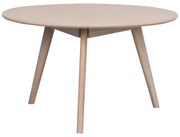 Naturalny okrągły stolik w dekorze dębu 90x90 cm Yumi – Rowico