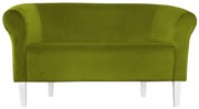 Sofa Milo BL75 zielona oliwka nogi 20 białe
