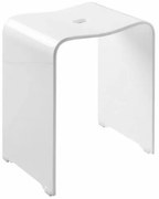 RIDDER A211101 Trendy taboret łazienkowy 40 x 48 x 27,5 cm, biały matowy