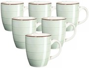 Mäser Komplet kubków ceramicznych Bel Tempo 380 ml, 6 szt., zielony