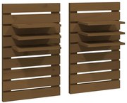 Drewniane półki ścienne miodowy brąz W1-F42