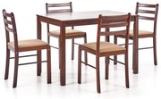 Zestaw NEW STARTER 2 stół + 4 krzesła wenge/espresso HALMAR