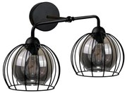 Kinkiet SOLO BLACK 2xE27/60W/230V