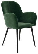 Zielony tapicerowany fotel jadalniany Fitz – Støraa