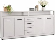 Kaszmirowa komoda z 4 szufladami 190cm A9-S24