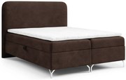 Brązowe łóżko z pojemnikiem 5 rozmiarów B2-M43