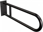 Uchwyt półokrągły stały czarny