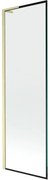 Mexen Next L parawan nawannowy 1-skrzydłowy 60 x 150 cm, czarna ramka, złoty szczotkowany - 895-060-000-03-70-55