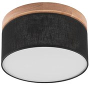 Brilagi - LED sufitowa lampa BELLADONNA 1xE27/15W/230V Ø30 cm czarna/dąb