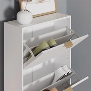 Szafka na buty biały 60x23.5x128.5 helge