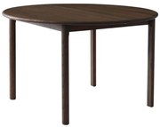 Brązowy okrągły rozkładany stół z litego drewna dębowego ø 120 cm Noor – Hammel Furniture