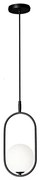 Lampa wisząca CORDEL 1xG9/28W/230V czarna na linku