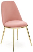 Krzesło tapicerowane K460 VELVET różowe HALMAR