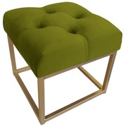 Pufa CHESTERFIELD LOFT ławka postawa złota BL75