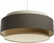 Lampa wisząca ERUTAN DUDU RATTAN kremowa/szara/beżowa