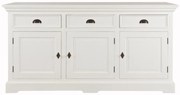 Komoda Brighton 3 szuflady + 3 drzwi white