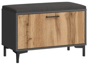 Nowoczesna Szafka Na Obuwie Antracyt + Dąb Wotan S6-S12